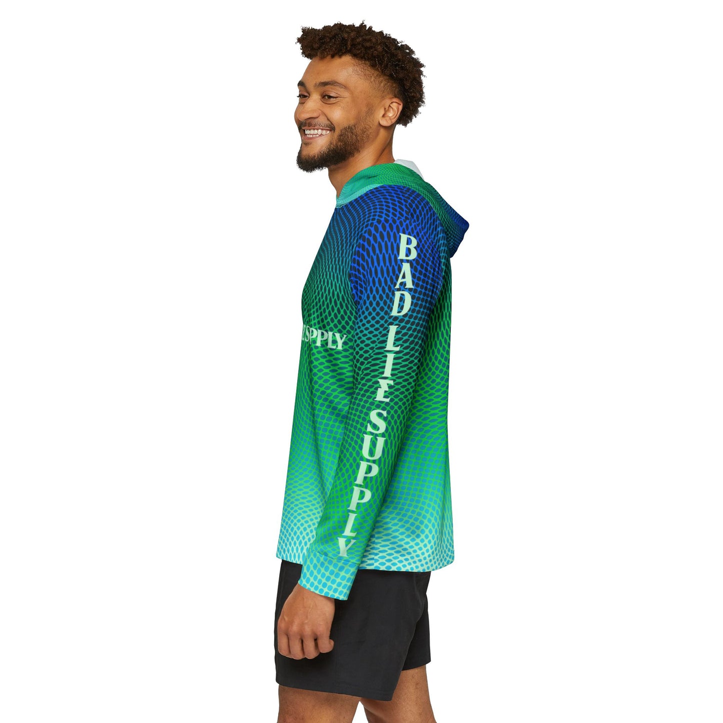 Snake scale bad lie supply long sleeve hooded jersey (DROP SHIP)