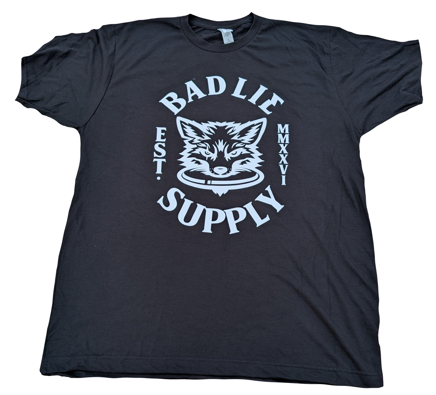 White Logo Tee