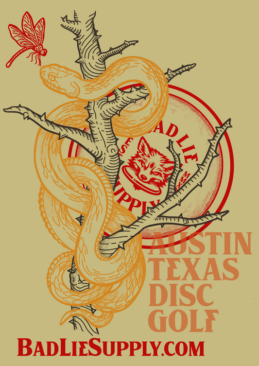 Austin Disc Golf shirt- Tan