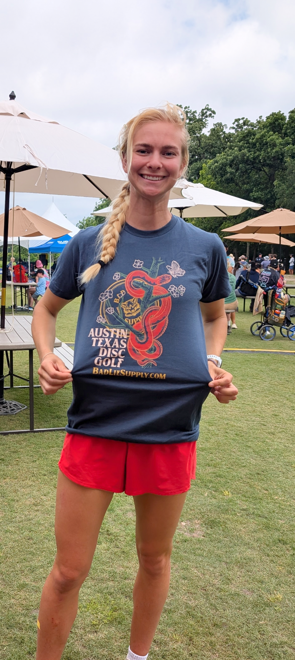 Austin Disc golf shirt- Blue